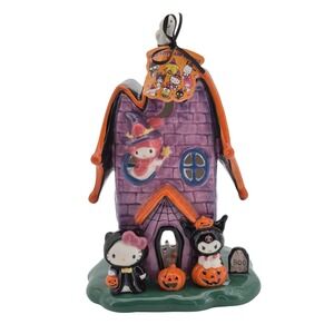 Blue Sky Hello Kitty And Friends Halloween Manor Ceramic Candle House 10.5"